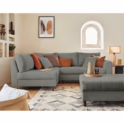 Best Mobilier Rune, Gris, Tissu, Bois, Bois, 2310 mm, 1610 mm