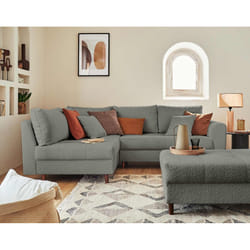 Best Mobilier Rune Canapé d'angle 4 siège(s) Gris