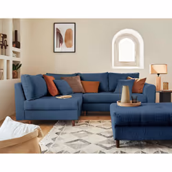 Best Mobilier Rune, Bleu, Tissu, Bois, Bois, 2310 mm, 1610 mm