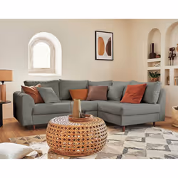 Best Mobilier Rune, Gris, Tissu, Bois, Bois, 2310 mm, 1610 mm