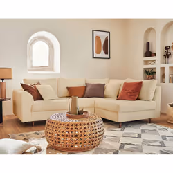 Best Mobilier Rune, Beige, Tissu, Bois, Bois, 2310 mm, 1610 mm
