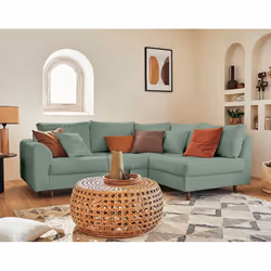 Best Mobilier Rune, Vert, Tissu, Bois, Bois, 2310 mm, 1610 mm