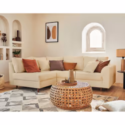 Best Mobilier Rune, Beige, Tissu, Bois, Bois, 2310 mm, 1610 mm