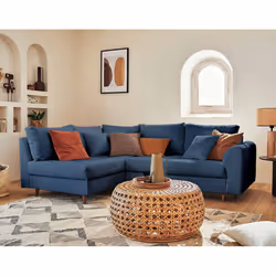 Best Mobilier Rune, Bleu, Tissu, Bois, Bois, 2310 mm, 1610 mm