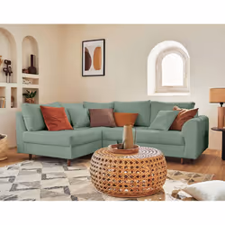 Best Mobilier Rune, Vert, Tissu, Bois, Bois, 2310 mm, 1610 mm