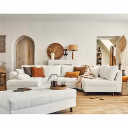 Best Mobilier Rune, Blanc, Tissu, Bois, Bois, 3100 mm, 1610 mm