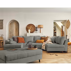 Best Mobilier Rune, Gris, Tissu, Bois, Bois, 3100 mm, 1610 mm