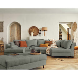 Best Mobilier Rune Canapé d'angle 7 siège(s) Gris