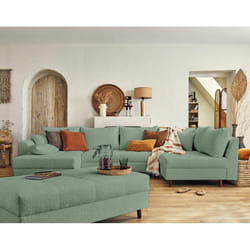Best Mobilier Rune Canapé d'angle 7 siège(s) Vert