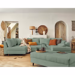 Best Mobilier Rune, Vert, Tissu, Bois, Bois, 3100 mm, 1610 mm