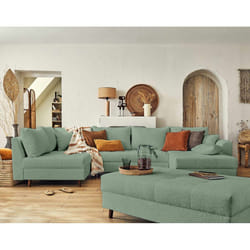 Best Mobilier Rune Canapé d'angle 7 siège(s) Vert