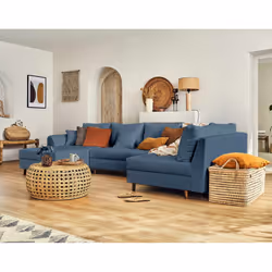 Best Mobilier Rune, Bleu, Tissu, Bois, Bois, 3100 mm, 1610 mm