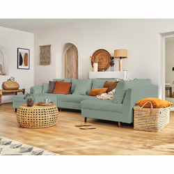 Best Mobilier Rune, Vert, Tissu, Bois, Bois, 3100 mm, 1610 mm