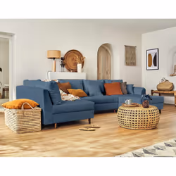 Best Mobilier Rune, Bleu, Tissu, Bois, Bois, 3100 mm, 1610 mm