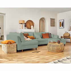 Best Mobilier Rune, Vert, Tissu, Bois, Bois, 3100 mm, 1610 mm