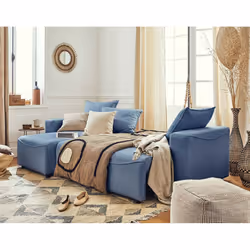 Best Mobilier Capucine Canapé d'angle 4 siège(s) Gris