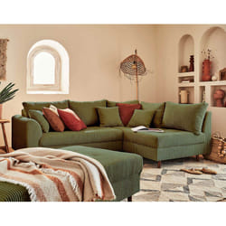 Best Mobilier Rune Canapé d'angle 4 siège(s) Vert