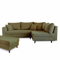 Best Mobilier Rune Canapé d'angle 4 siège(s) Vert - Vue supplémentaire 6