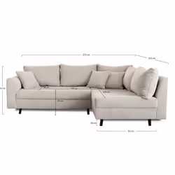 Best Mobilier Rune Canapé d'angle 4 siège(s) Vert - Vue supplémentaire 9