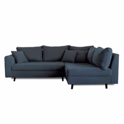 Best Mobilier Rune Canapé d'angle 4 siège(s) Bleu - Vue supplémentaire 7