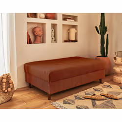 Best Mobilier Rune Canapé d'angle 4 siège(s) Terre cuite - Vue supplémentaire 4