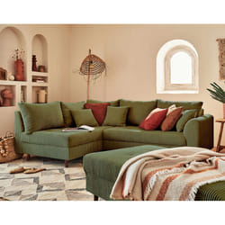 Best Mobilier Rune Canapé d'angle 4 siège(s) Vert