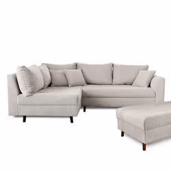 Best Mobilier Rune Canapé d'angle 4 siège(s) Gris - Vue supplémentaire 6