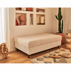 Best Mobilier Rune Canapé d'angle 4 siège(s) Beige - Vue supplémentaire 4