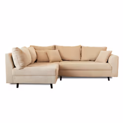 Best Mobilier Rune Canapé d'angle 4 siège(s) Beige - Vue supplémentaire 7