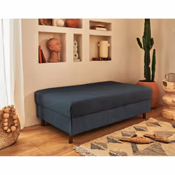 Best Mobilier Rune Canapé d'angle 4 siège(s) Bleu - Vue supplémentaire 4