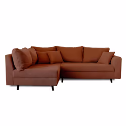 Best Mobilier Rune Canapé d'angle 4 siège(s) Terre cuite - Vue supplémentaire 7