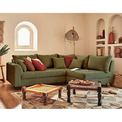 Best Mobilier Rune Canapé d'angle 4 siège(s) Vert