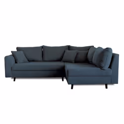 Best Mobilier Rune Canapé d'angle 4 siège(s) Bleu - Vue supplémentaire 4