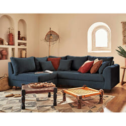 Best Mobilier Rune Canapé d'angle 4 siège(s) Gris