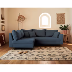 Best Mobilier Rune Canapé d'angle 4 siège(s) Gris