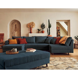 Best Mobilier Rune Canapé d'angle 7 siège(s) Gris