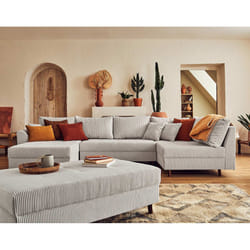 Best Mobilier Rune Canapé d'angle 7 siège(s) Gris