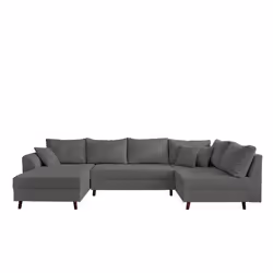 Best Mobilier Rune Canapé d'angle 7 siège(s) Terre cuite - Vue supplémentaire 8