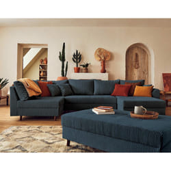 Best Mobilier Rune Canapé d'angle 7 siège(s) Gris