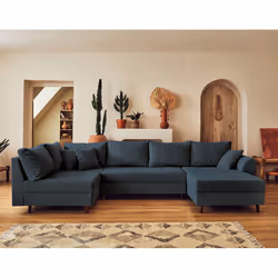 Best Mobilier Rune Canapé d'angle 7 siège(s) Gris - Vue supplémentaire 5