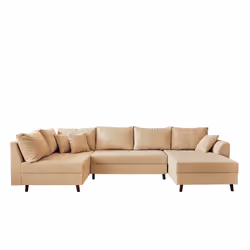 Best Mobilier Rune Canapé d'angle 7 siège(s) Bleu - Vue supplémentaire 8