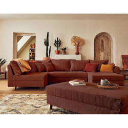 Best Mobilier Rune Canapé d'angle 7 siège(s) Vert