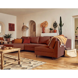 Best Mobilier Rune Canapé d'angle 7 siège(s) Vert