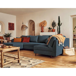 Best Mobilier Rune Canapé d'angle 7 siège(s) Gris