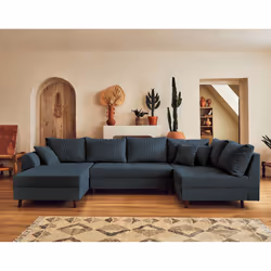 Best Mobilier Rune Canapé d'angle 7 siège(s) Gris