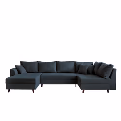 Best Mobilier Rune Canapé d'angle 7 siège(s) Gris - Vue supplémentaire 4