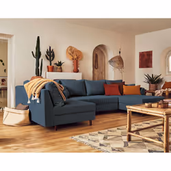 Best Mobilier Rune, Gris, Velours, Bois, Bois, 3100 mm, 1610 mm