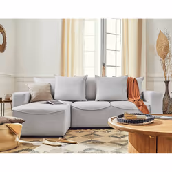 Best Mobilier Capucine, Gris, Tissu, Bois, Plastique, 2520 mm, 1500 mm