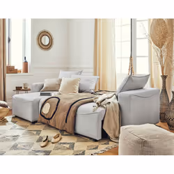 Best Mobilier Capucine Canapé d'angle 4 siège(s) Gris