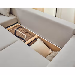 Best Mobilier Capucine Canapé d'angle 4 siège(s) Gris